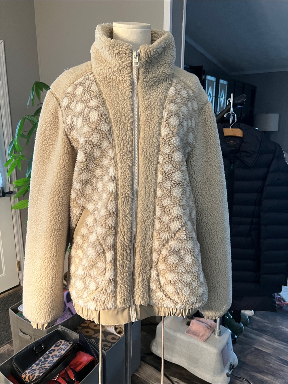 Coach faux Sherpa jacket